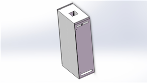 Solidworks机械钣金户内箱1台三维模型