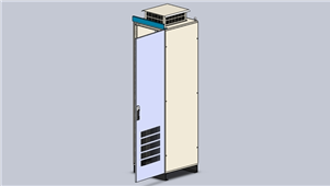 Solidworks机械钣金威图机柜三维模型