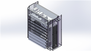 Solidworks机械钣金10KW电加热器三维模型