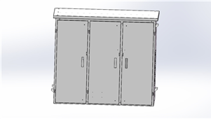 Solidworks机械钣金配电JP柜3D建模