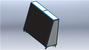 Solidworks机械钣金E27老化架三维模型