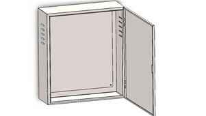 Solidworks机械钣金电箱三维模型