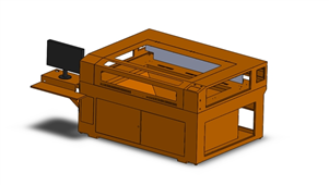 Solidworks机械钣金切割机壳体三维建模