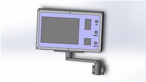 Solidworks机械钣金丝印机电箱三维模型