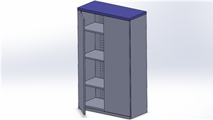 Solidworks机械钣金简易工具柜三维模型