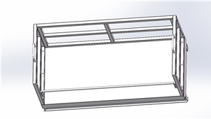 Solidworks机械钣金车载存放柜三维模型