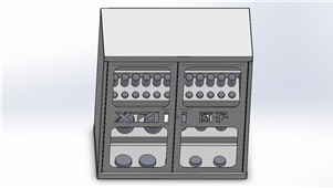 Solidworks机械钣金冲床模具柜三维模型