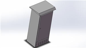 Solidworks机械钣金户外配电箱三维模型