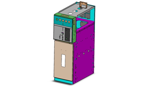 Solidworks机械钣金环网柜全套三维模型