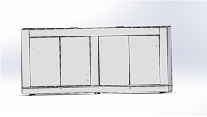 Solidworks机械钣金展示柜三维模型