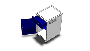 Solidworks机械钣金工具车三维模型