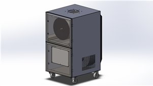 Solidworks机械钣金焊烟净化器三维建模