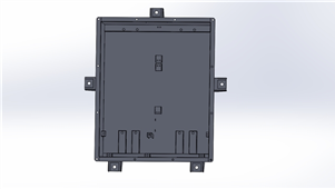 Solidworks机械钣金电池箱下壳三维建模