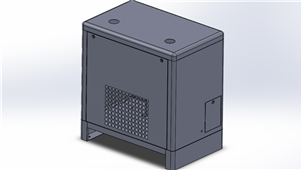 Solidworks机械钣金干燥机外壳三维模型