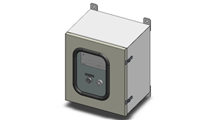 Solidworks机械钣金复视器箱三维模型