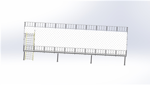 Solidworks机械钣金钢平台三维模型