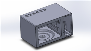 Solidworks机械钣金微波炉三维模型