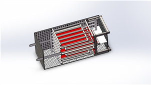 Solidworks机械钣金换热器三维模型