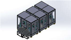 Solidworks机械钣金激光自动封孔机三维模型