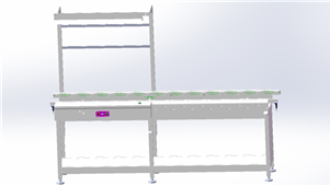 Solidworks机械钣金日东2.4M接驳台三维模型