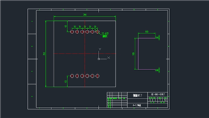 AutoCAD机械侧板图纸