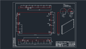 AutoCAD机械左后侧板图纸1