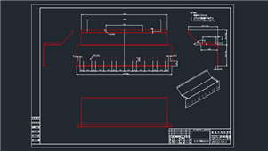 AutoCAD机械左右撑板图纸