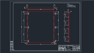 AutoCAD机械左右封板图纸
