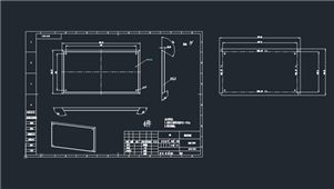 AutoCAD机械机架外罩图纸
