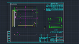 AutoCAD机械侧源控制盒固定架图纸