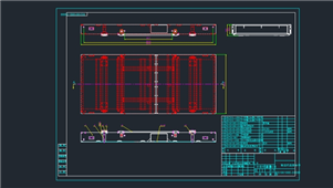AutoCAD机械输送机连接图纸