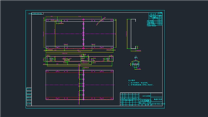 AutoCAD机械输送机托板装配图纸