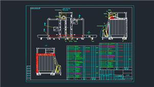 AutoCAD机械装配总装图纸