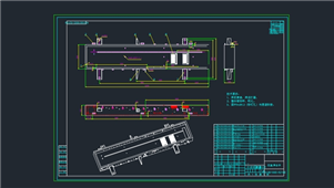 AutoCAD机械侧盒焊合件装配图纸
