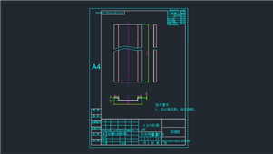 AutoCAD机械加强板装配图纸