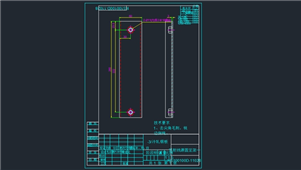 AutoCAD机械顶射线源固定架一装配图纸