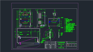 AutoCAD机械电解防腐装置控制箱装配图纸
