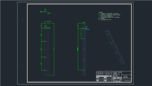 AutoCAD机械安装支架装配图纸