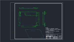 AutoCAD机械液晶支架装配图纸
