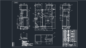 AutoCAD机械风室外壳装配图纸