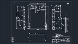 AutoCAD机械外罩板装配图纸