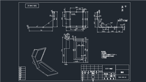 AutoCAD机械隔板装配图纸