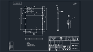 AutoCAD机械底板结合件装配图纸