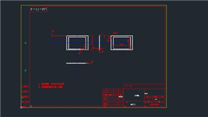 AutoCAD机械左下挡板装配图纸