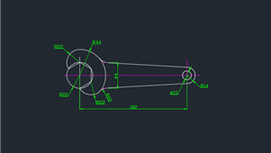 CAD机械图纸绘图练习扳手