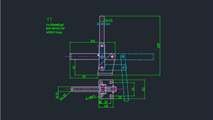 CAD机械图纸夹钳Y1