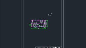 CAD机械图纸弹簧类零件圆柱螺旋压缩弹簧