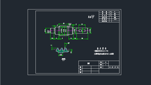 CAD机械图纸蜗轮蜗杆类蜗杆（2）