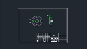 CAD机械图纸盘盖类零件压盖