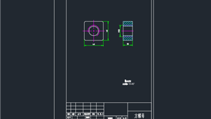 CAD机械图纸螺纹、滚花和花键类螺母